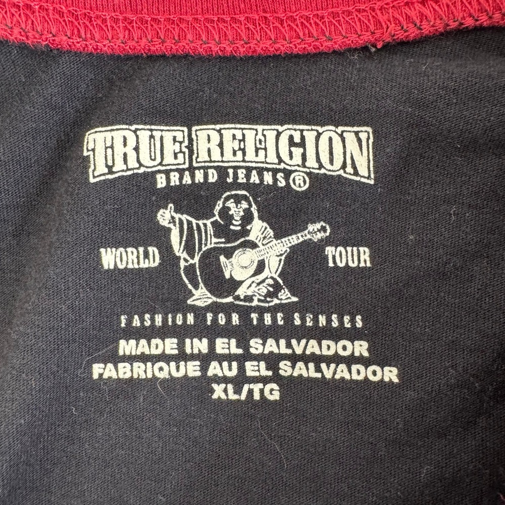 True Religion T Shirt World Tour Buddha Mens - Picture 4 of 8